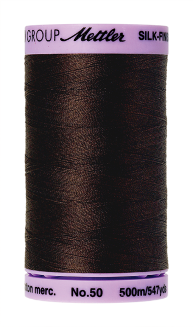 Black Peppercorn (9104-1382) | Silk-Finish Cotton 50wt (500M / 547Y) | Mettler Thread